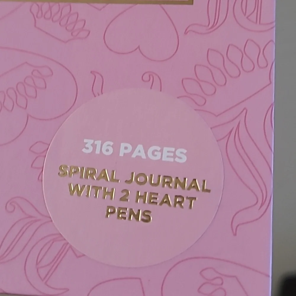 Pink Spiral Journal with Crown Design - Picture 3 of 11